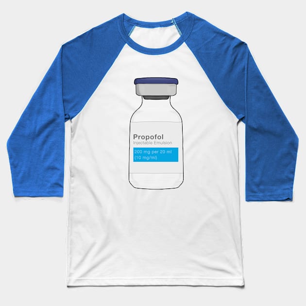 Propofol Baseball T-Shirt by DiegoCarvalho